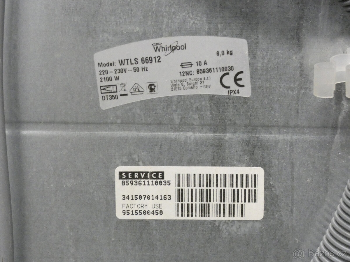Použitá pračka Whirlpool ETLS 66912 se zárukou - 12