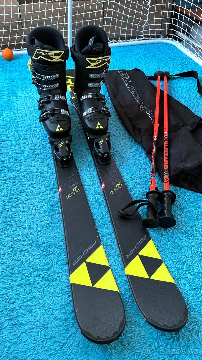 LYŽE JUNIORSKÉ 130 - Fischer RC4 RACE JR+ FJ4 SLR vel. 130 - 12