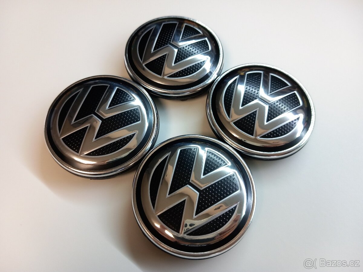 Středové krytky Vw, 56x52mm, struktura logo - 12