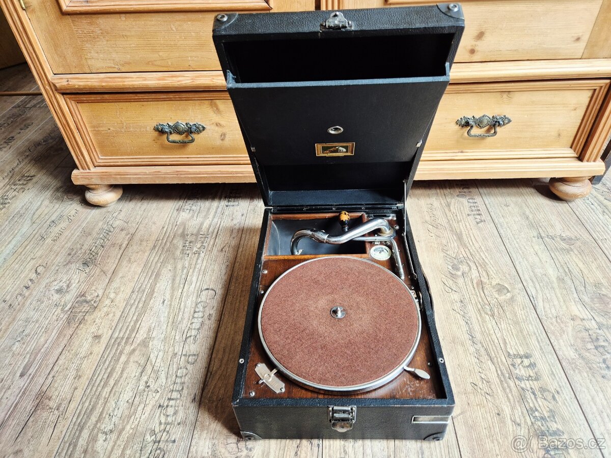 Starožitný gramofon His Master's Voice, model 101, 1925-27 - 12