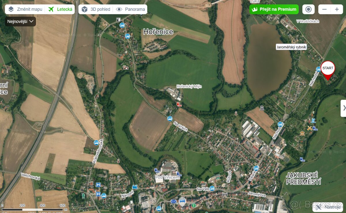 Prodám krásný pozemek pro stavbu RD na okraji Jaroměře - 12