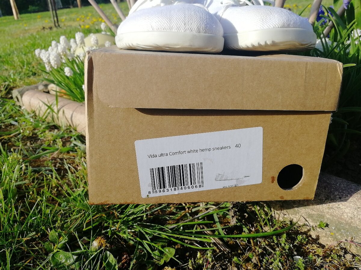 Ahinsa bílé tenisky - 12