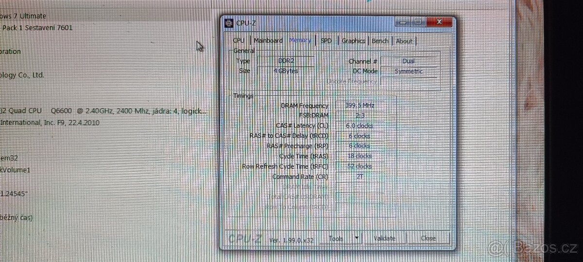 WIN7,Intel Q6600 2,4 GHz;Socket 775 LGA,4GB DDR2 - 12