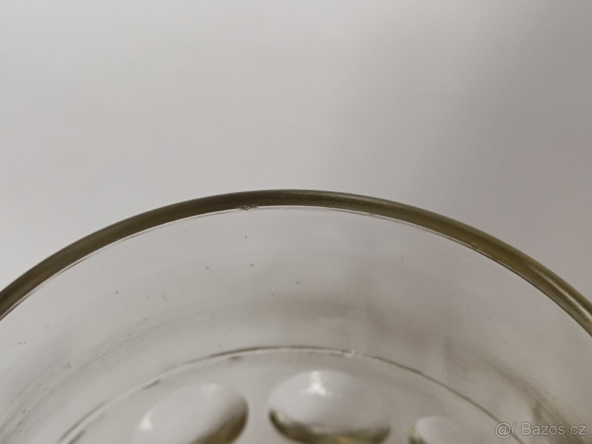 Retro pivní sklenice 0,3 Jiří Brabec, Sklo Union, pošta 75.- - 12