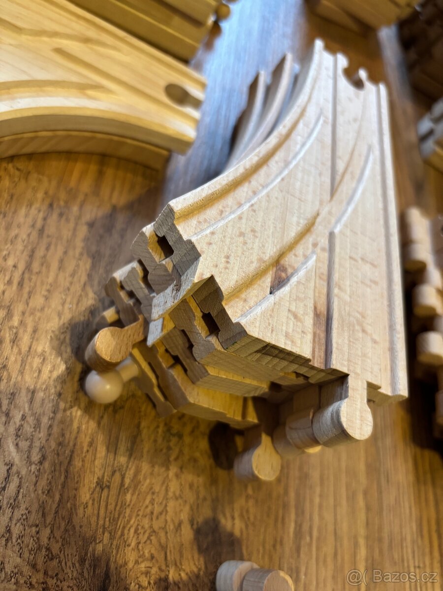 👑 MEGA SET Dřevěné vláčkodráhy – Přes 300 dílů 🚁 - 12