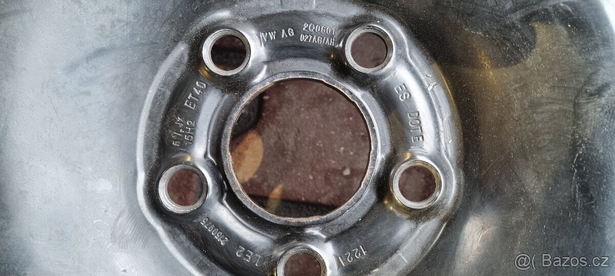 Plechové disky VW Polo 5x100 5,5x15 ET40 Škoda Fabia 4 IV - 12