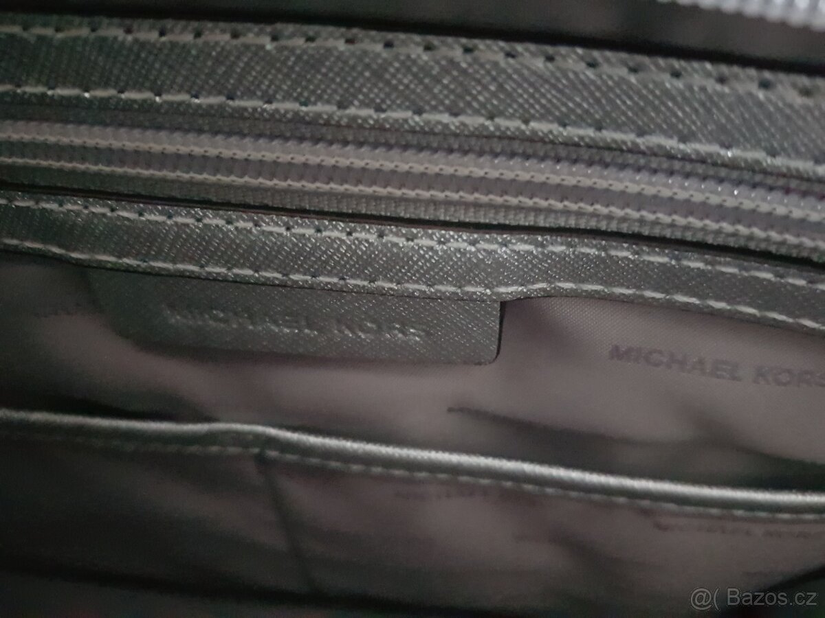 Velká stříbrná kabelka MICHAEL KORS - 12