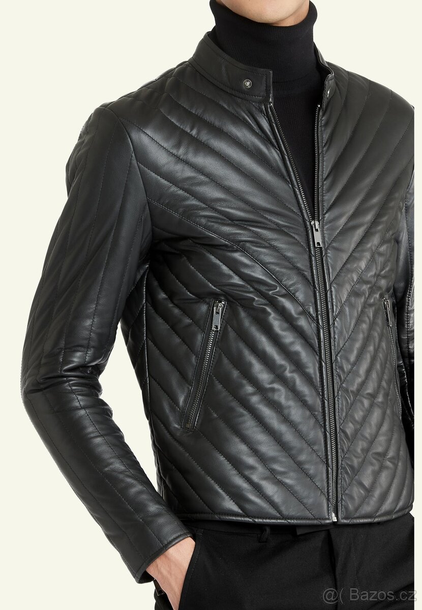 Kožená bunda Serge Pariente Time Black - 12