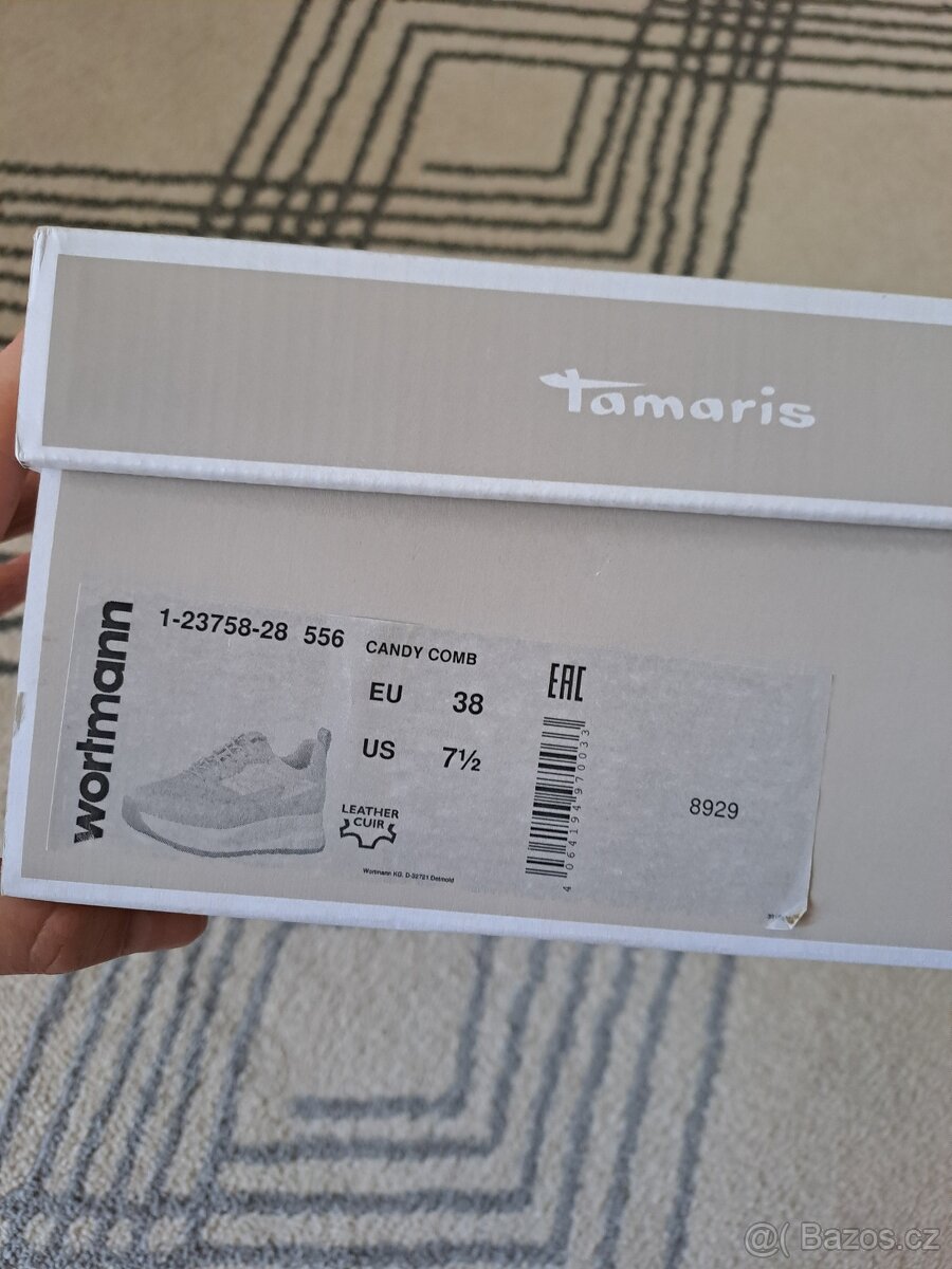 Dámské kožené tenisky Tamaris, vel. 38 - 12