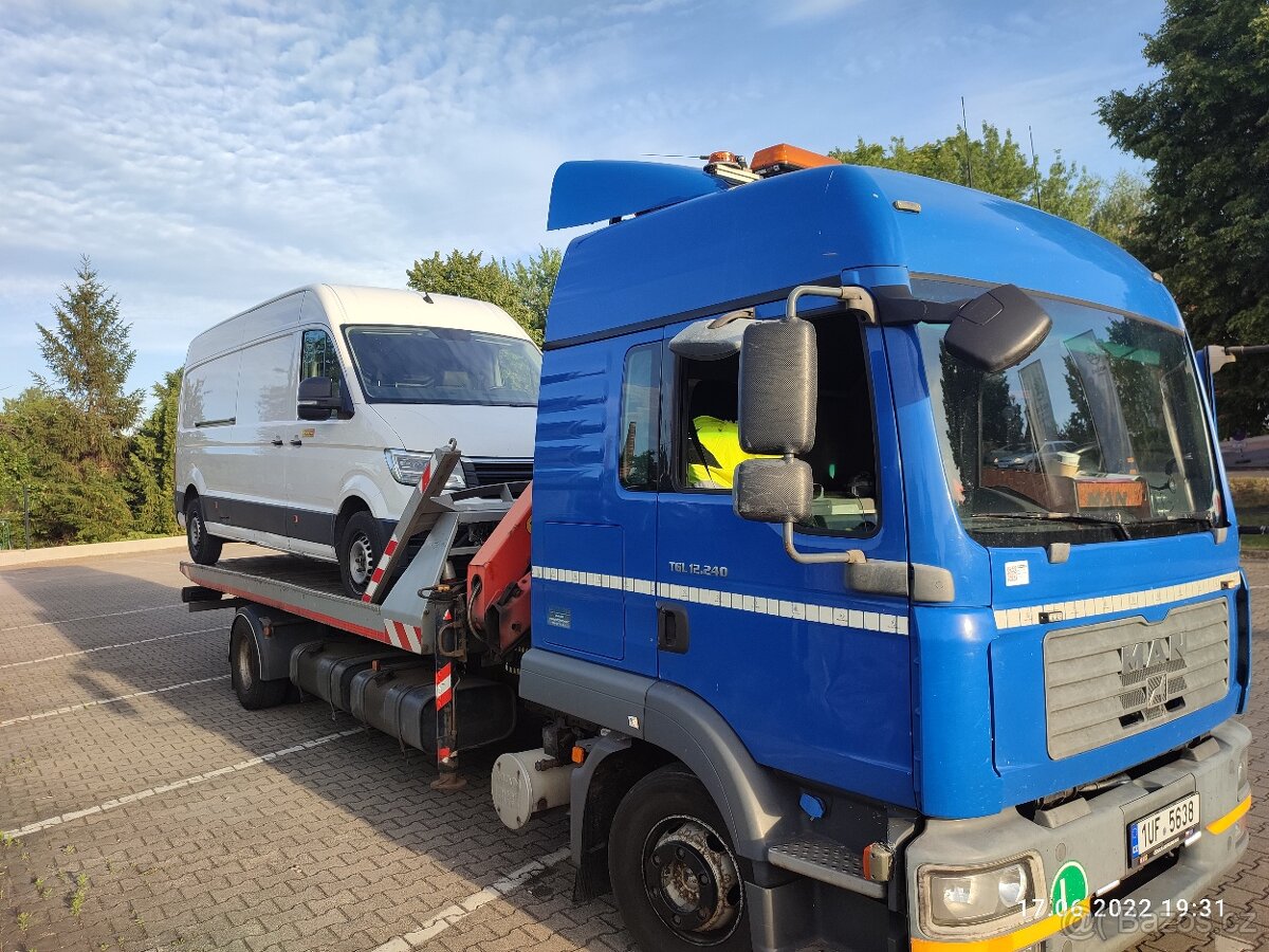 Odtahovka MAN TGL + hydraulicka ruka - 12