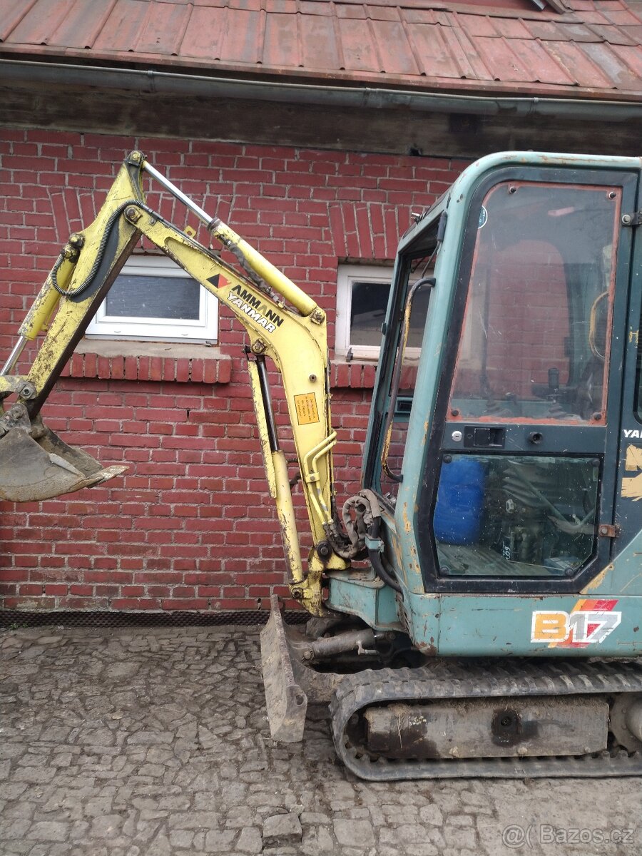 Minibagr Amman Yanmar B17-2 váha 1430kg - 12