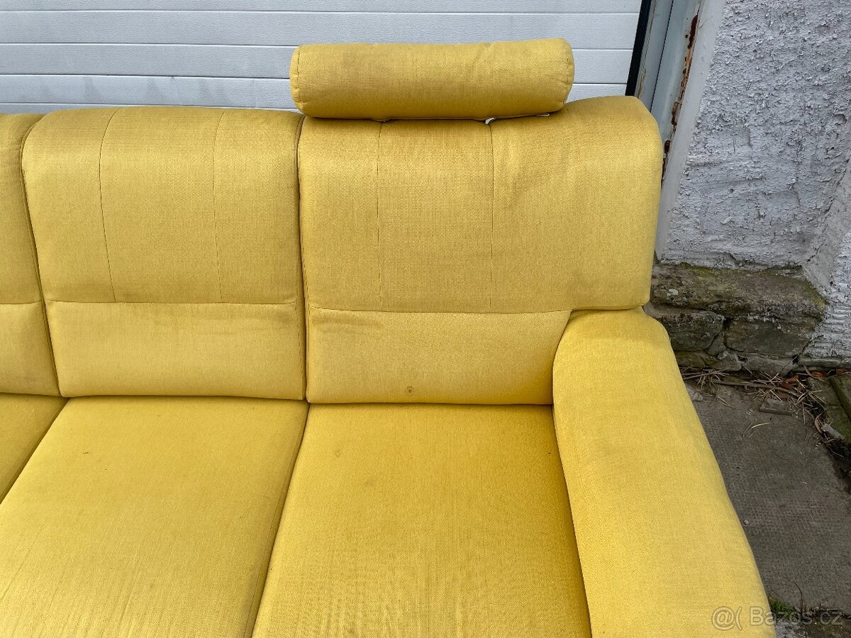 ✅ Sedačka | pohovka + křeslo | gauč | rozkládací |pěkný stav - 12