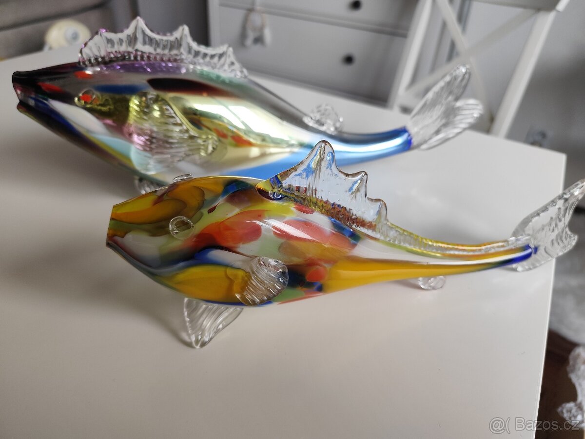 Hutní sklo ryby - 12