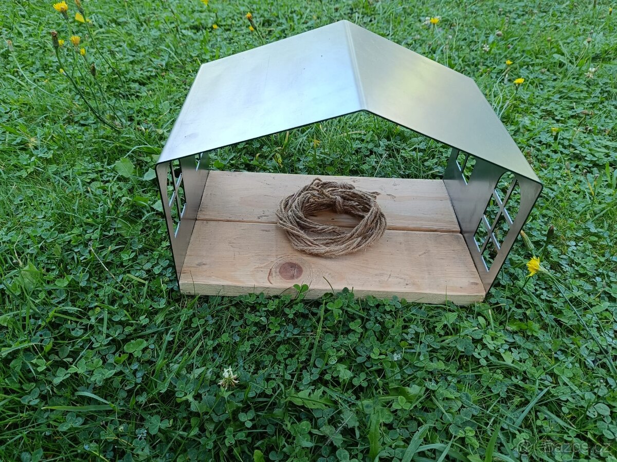 Krmítko pro ptáky stříbrné - 12