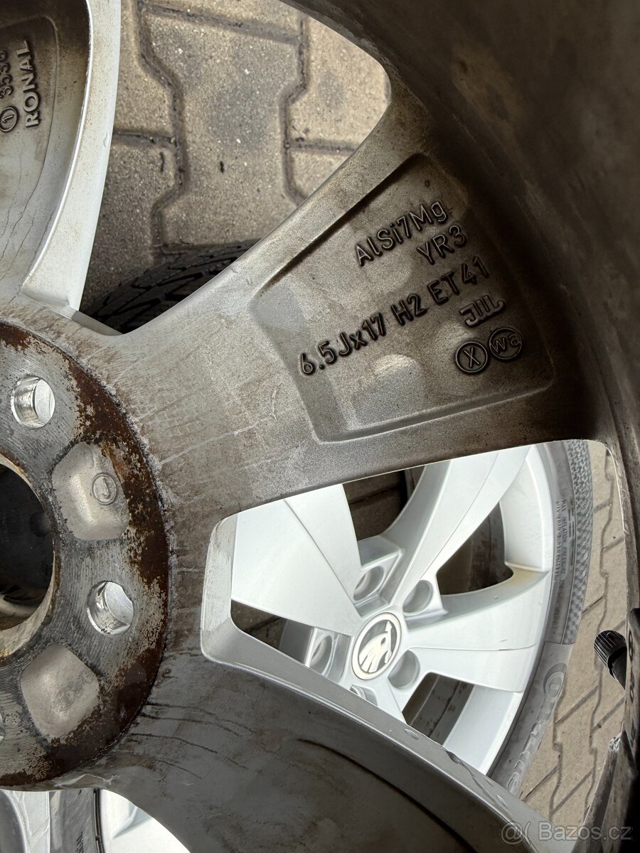 Komplet alu Škoda Superb 5x112r17+215/55r17 zimní - 12