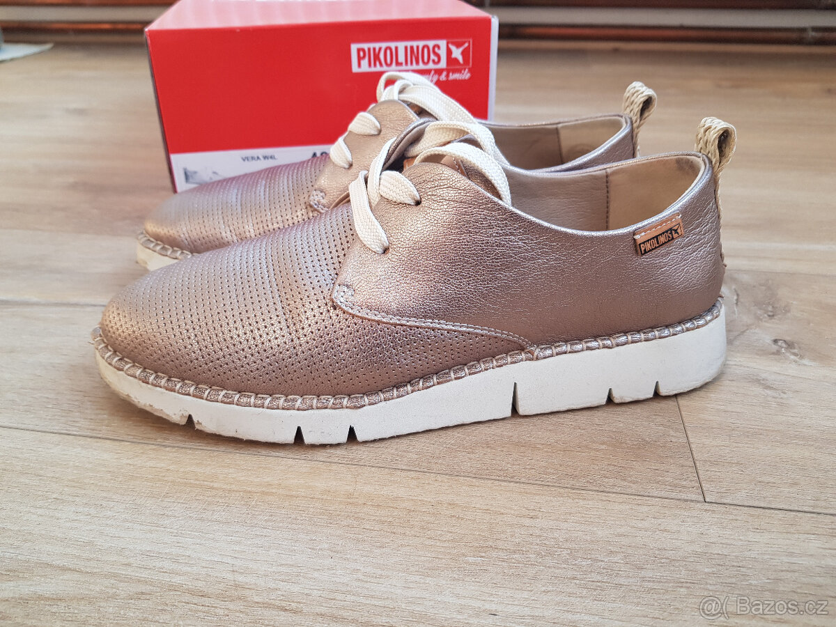 Stříbrné kožené boty PIKOLINOS vel. 40 - 12