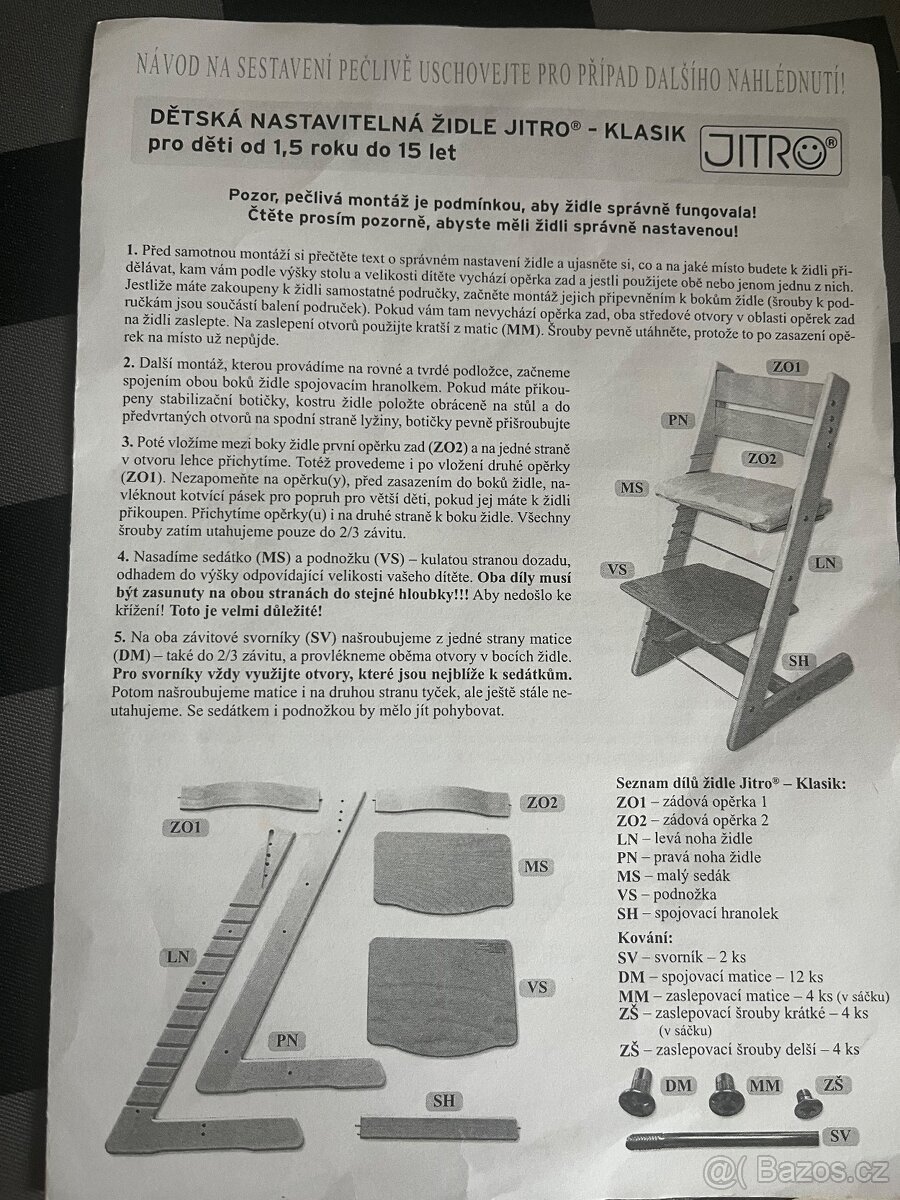 Rostoucí židle Jitro - 12