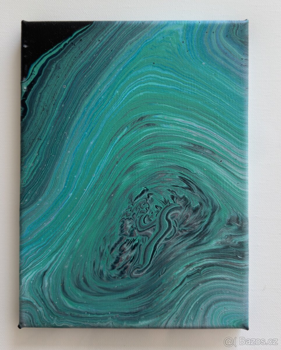 Akrylové obrazy - tekuté emoce - 12