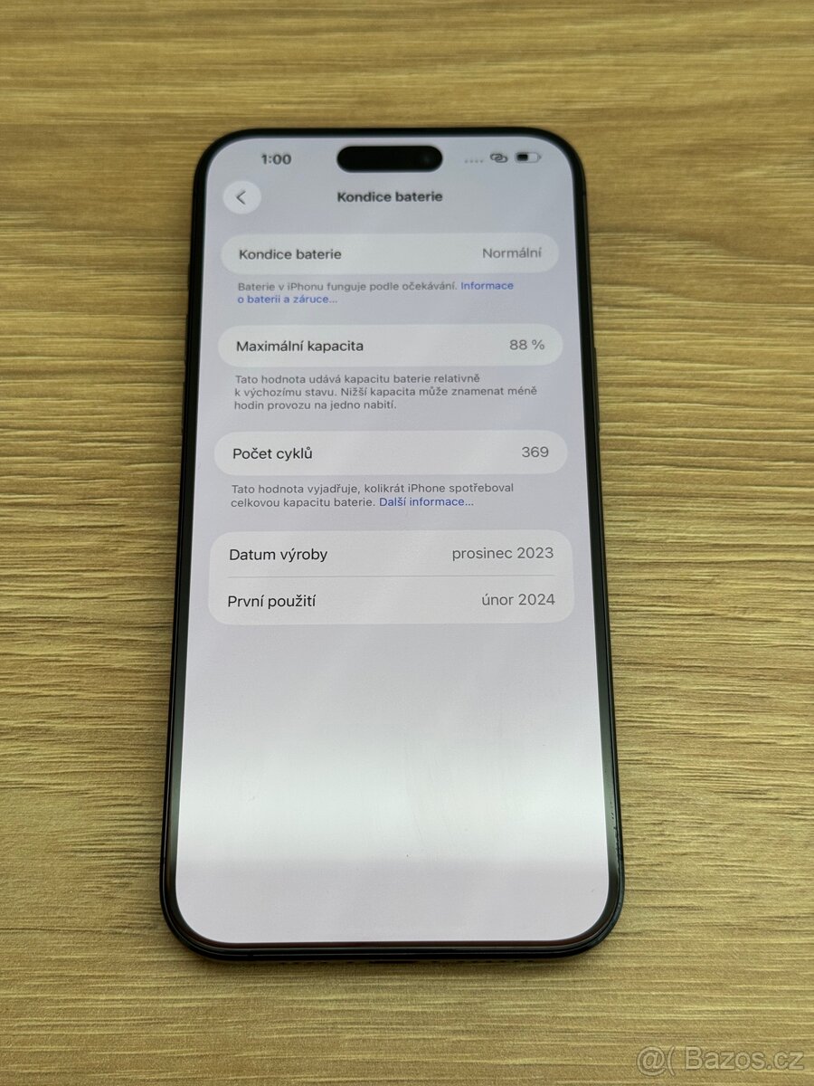 iPhone 15 Pro Max 256 GB – perfektní stav, originální balení - 12