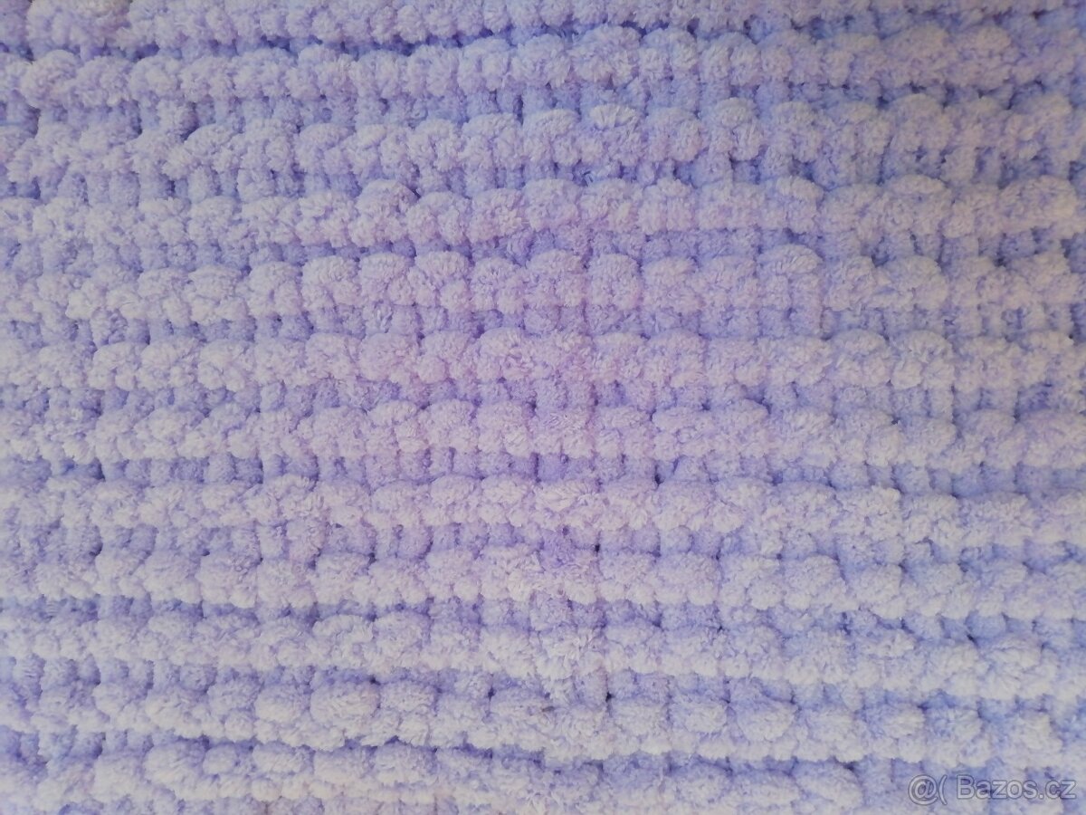 Nová měkká pletená deka puffy - 12
