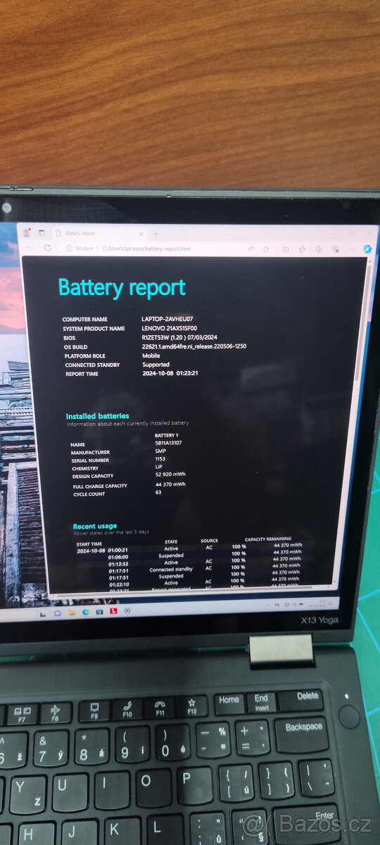Lenovo ThinkPad x13 yoga g3 i5-1235u 16/512GB√FHD+√1r.z.√DPH - 12