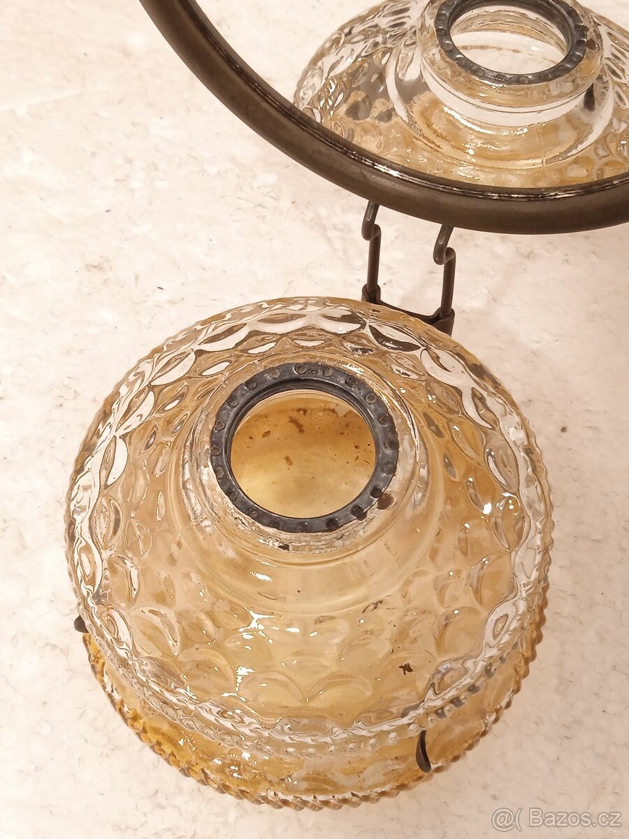 Retro stolní petrolejová lampa - ČSSR - 12