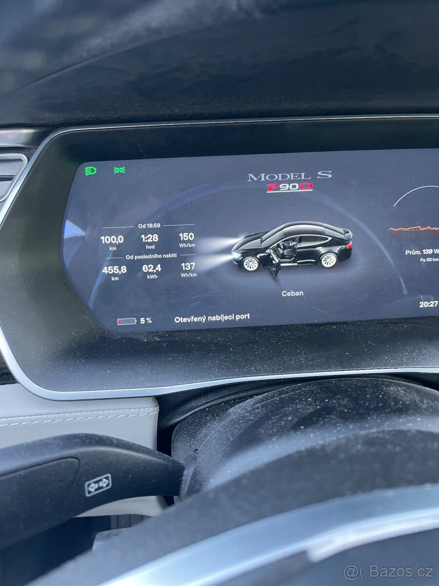 Tesla model s P90D Nabíjení zdarma SC01 - 12