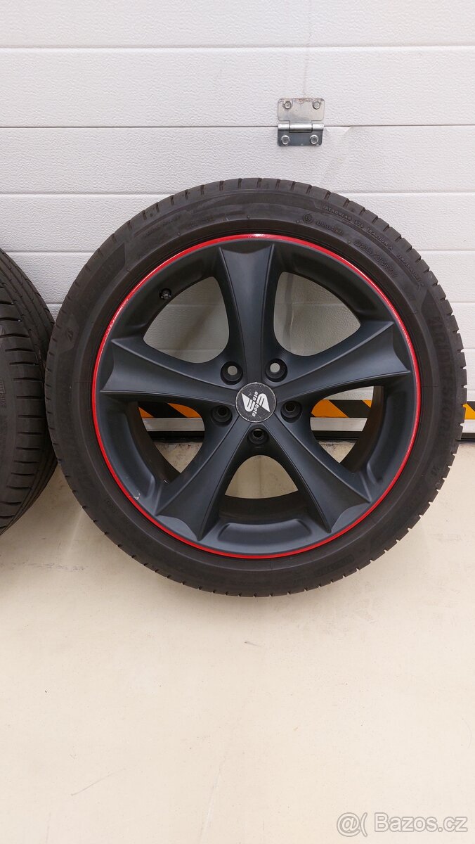Alu kola 5x112 r17.Černe Eta Beta vw škoda audi Seat - 12