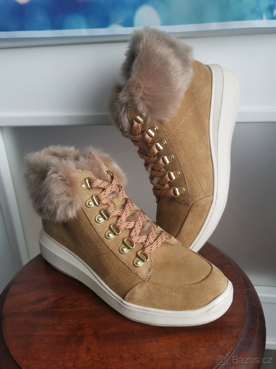 Geox dámské kotníkové boty polokozačky kozačky - 12