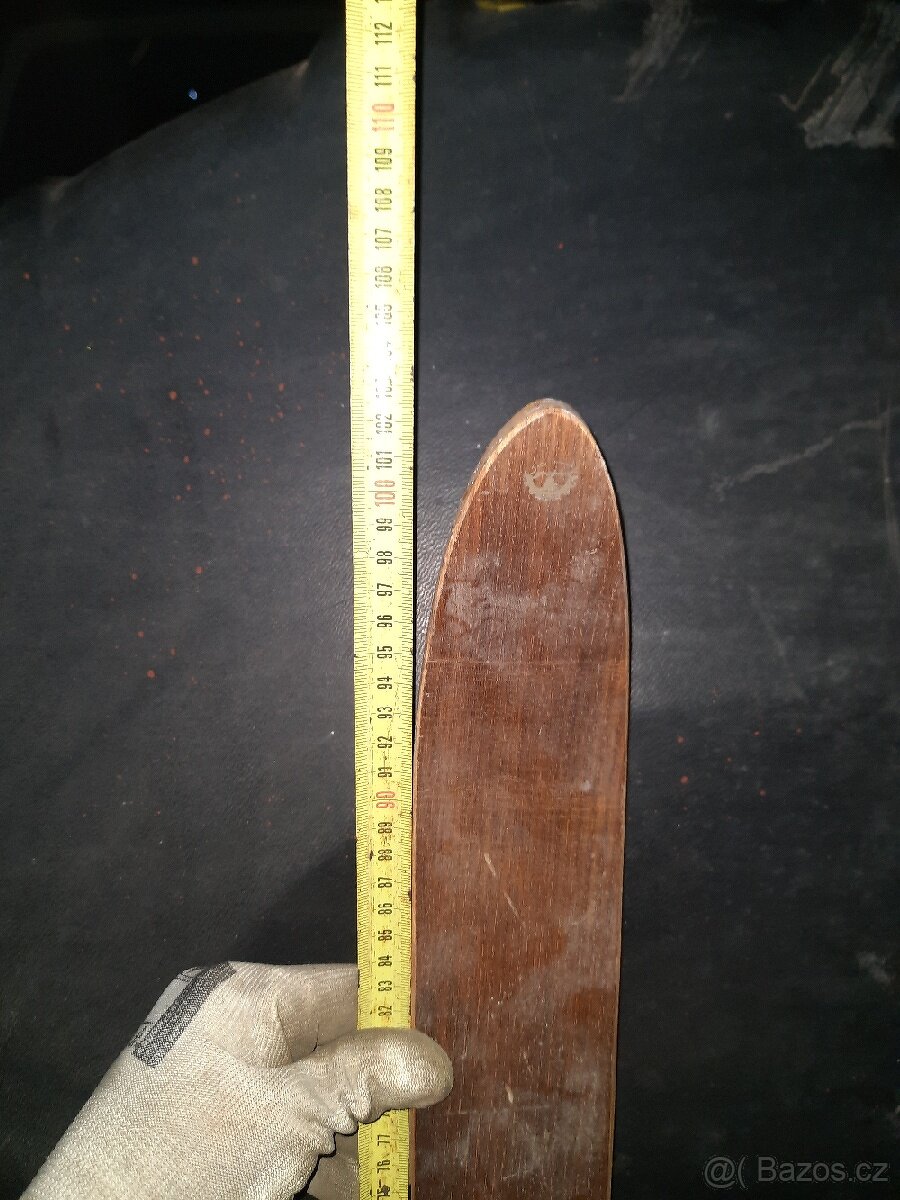 Staré dřevěné lyže Retro - 12