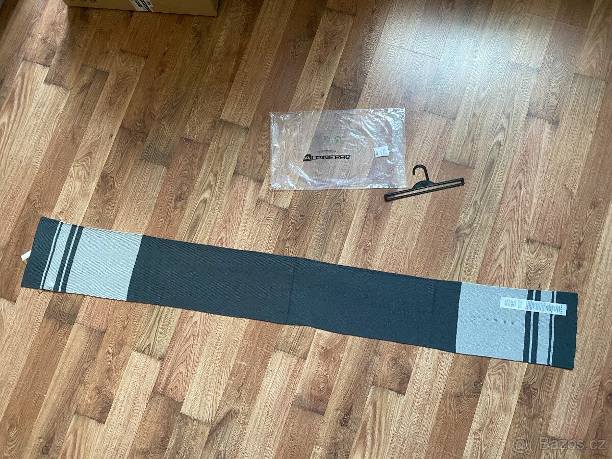 Nová unisex tenčí šála ALPINE PRO - šedá, 160 cm - 12