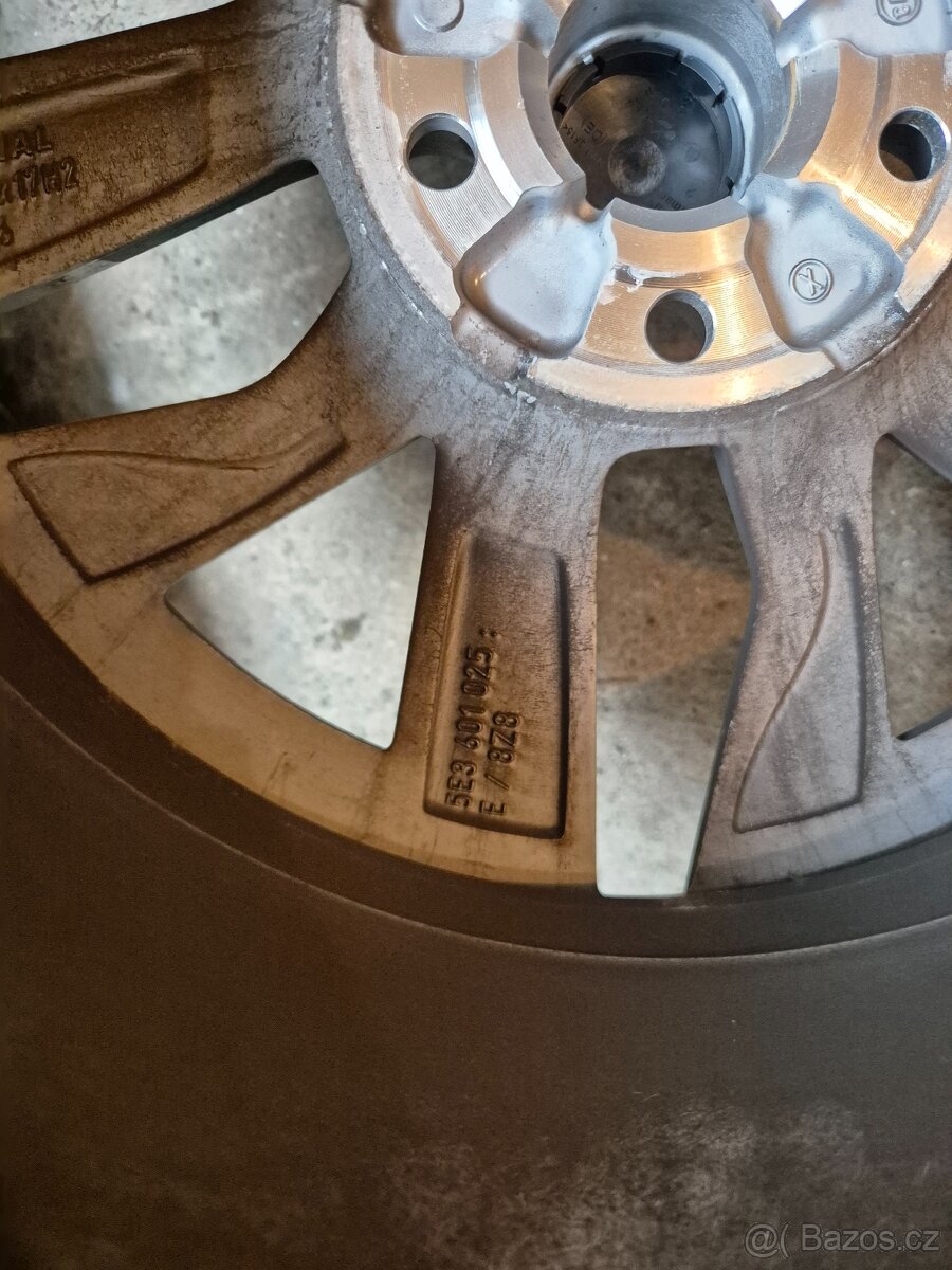 ALU kola ŠKODA"Rotare"ET46 5x112 Zimní pneu 205/55/R17 - 12