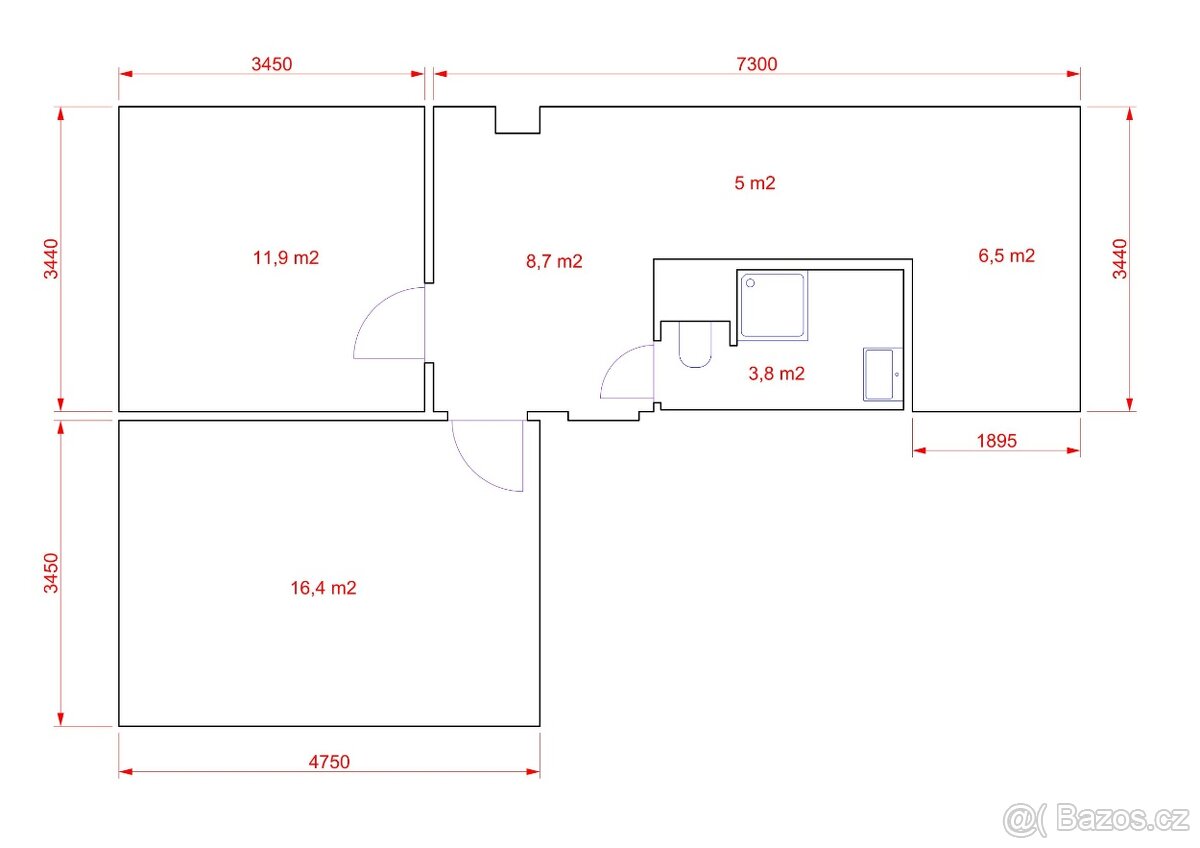 Pronájem 2+1 ul. Hornická, Tišnov - 12