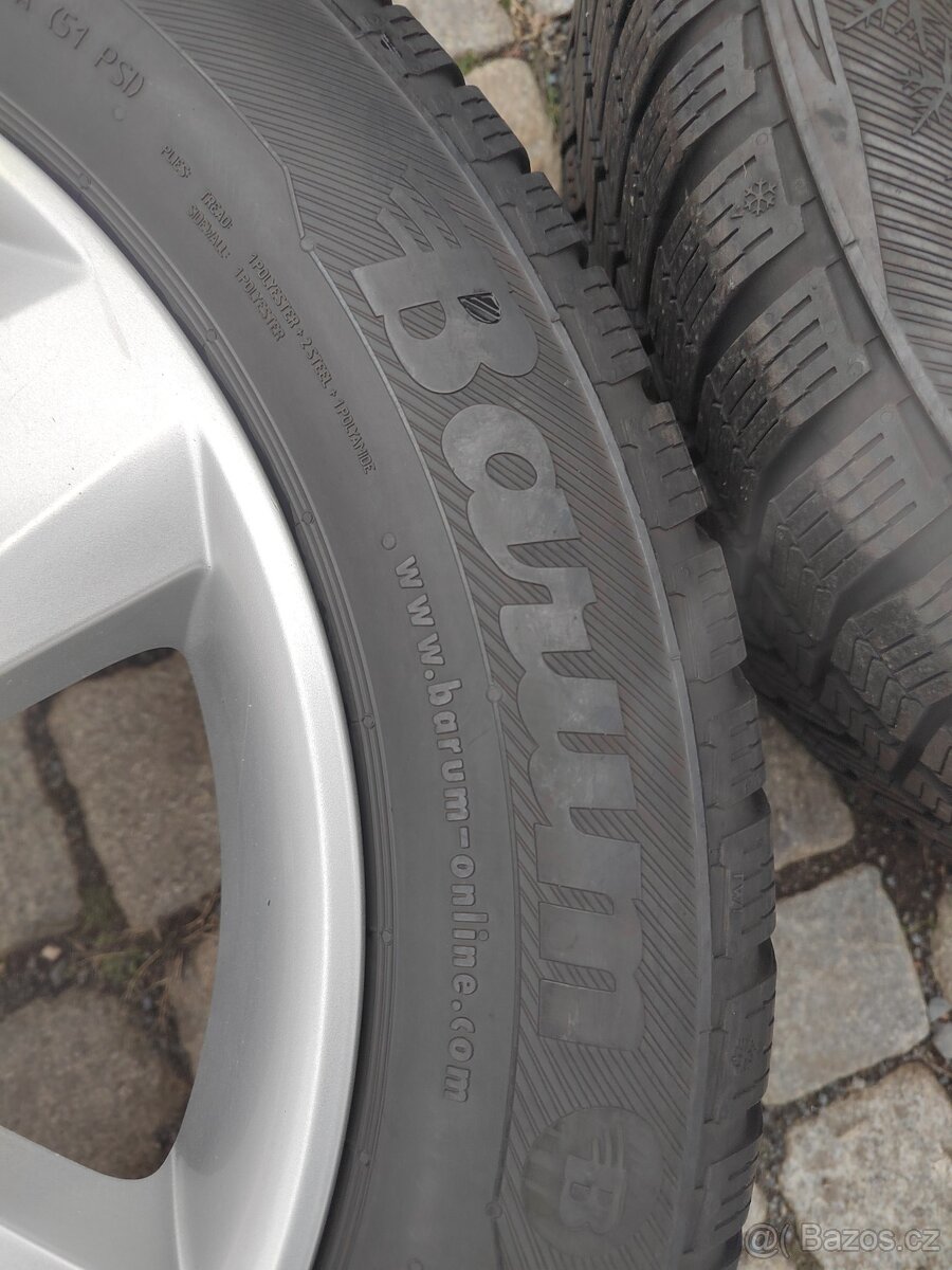 Prodám orig alu 16 škoda Superb 5x112 ET 37 zimní pneu - 12