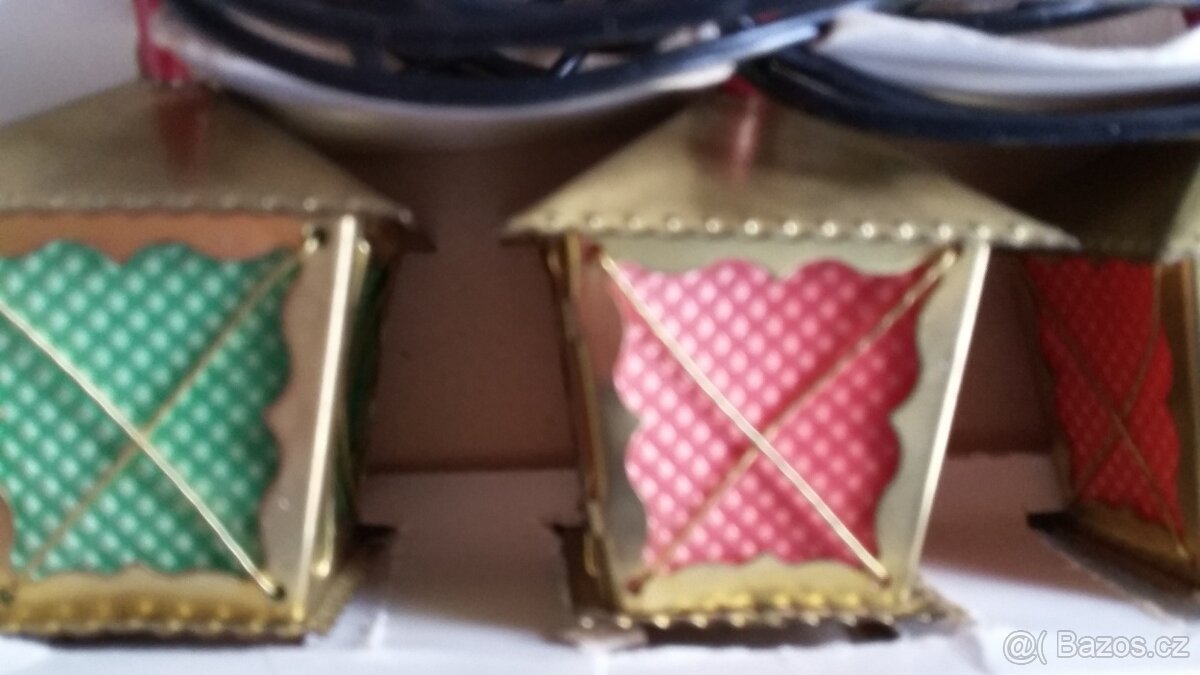 Staré vánoční lucerničky Světlušky Kovopodnik Topolčany - 12