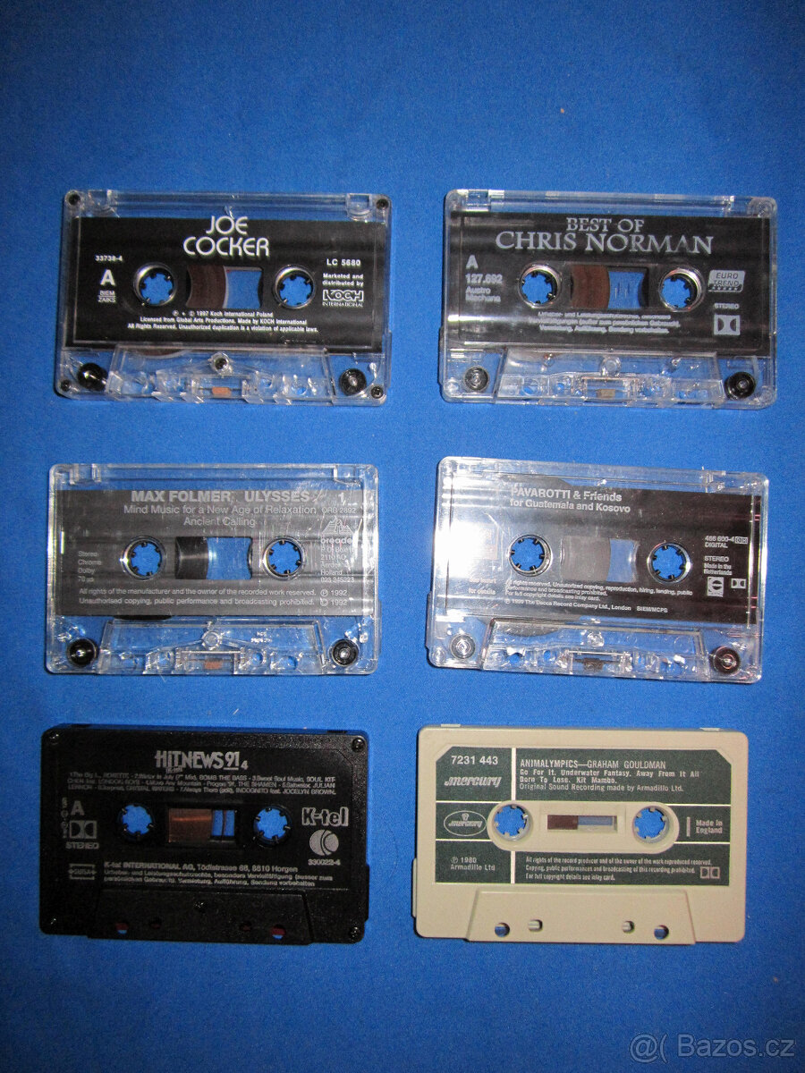 České, pop, a country audiokazety - 12