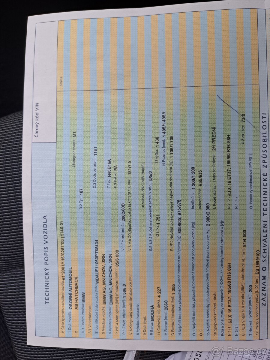 Prodám BMW 1.Model 116L r.v 2005 - 12