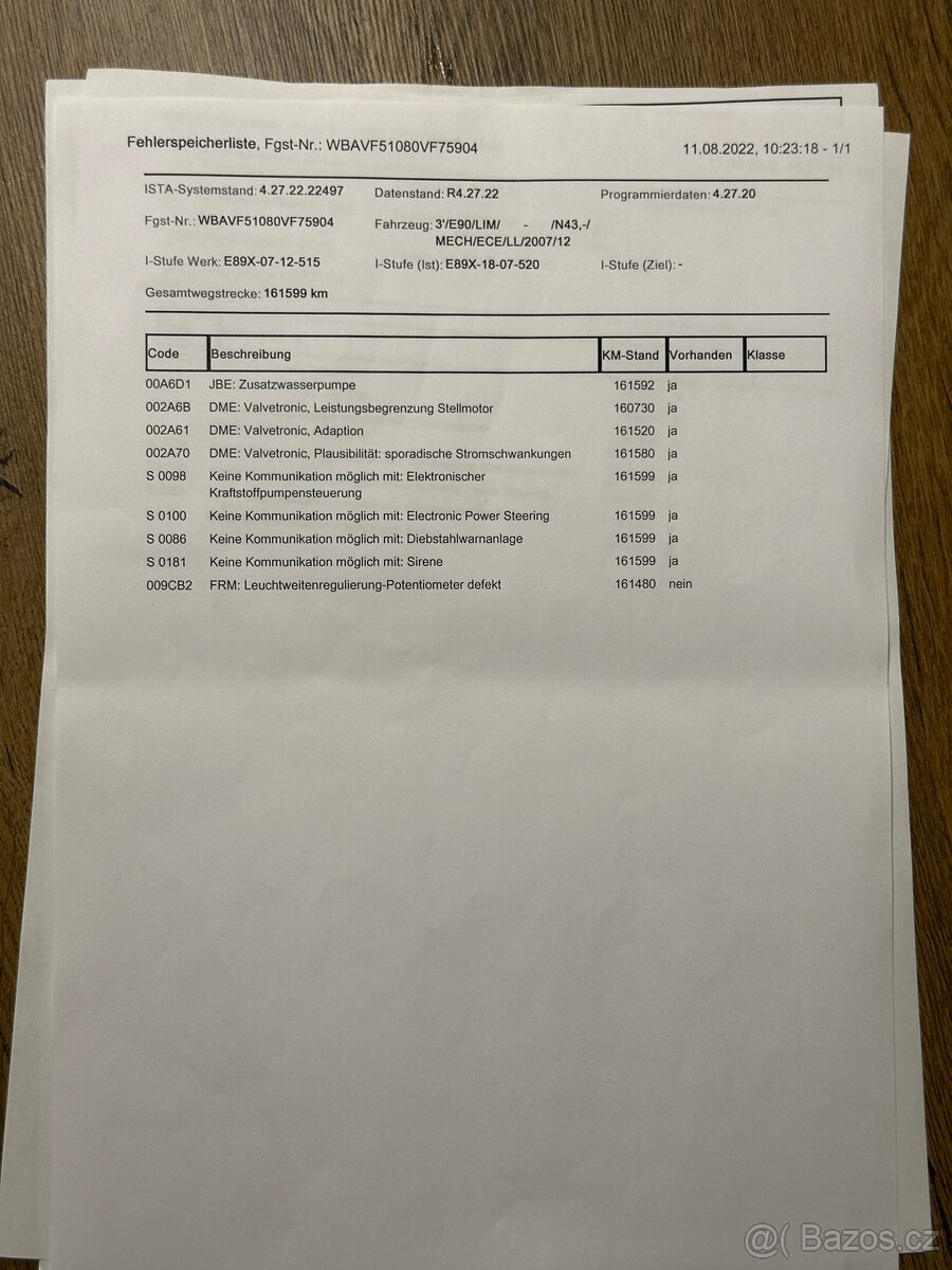 BMW 3 E90 320i 110kW – 191 000 km - 12