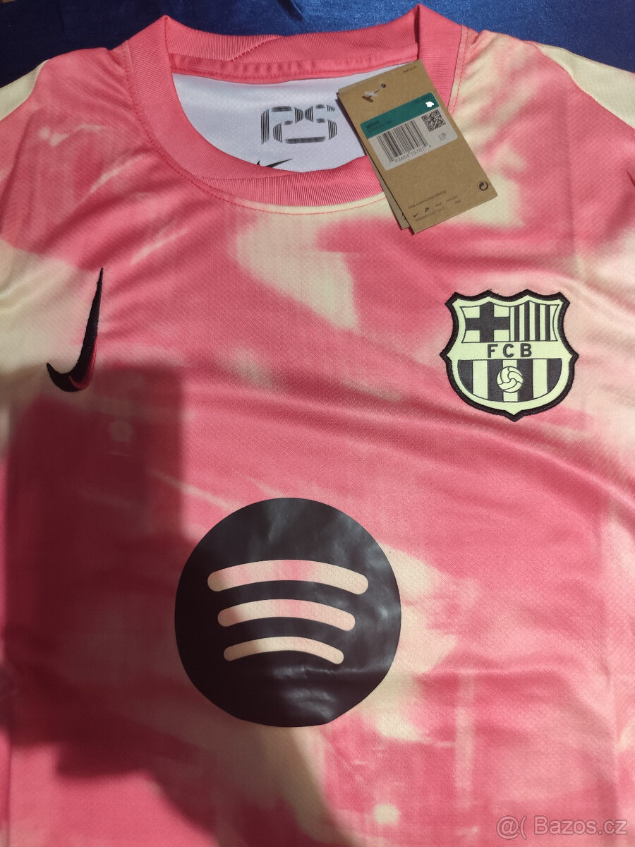 Dres Fc Barcelona Ružový Unikát Batikovaný Nový s visačkami - 12
