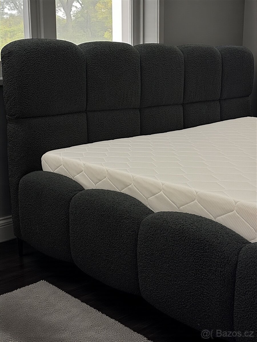 Manželská postel , uplne nový . Černá | 180x200 - 12