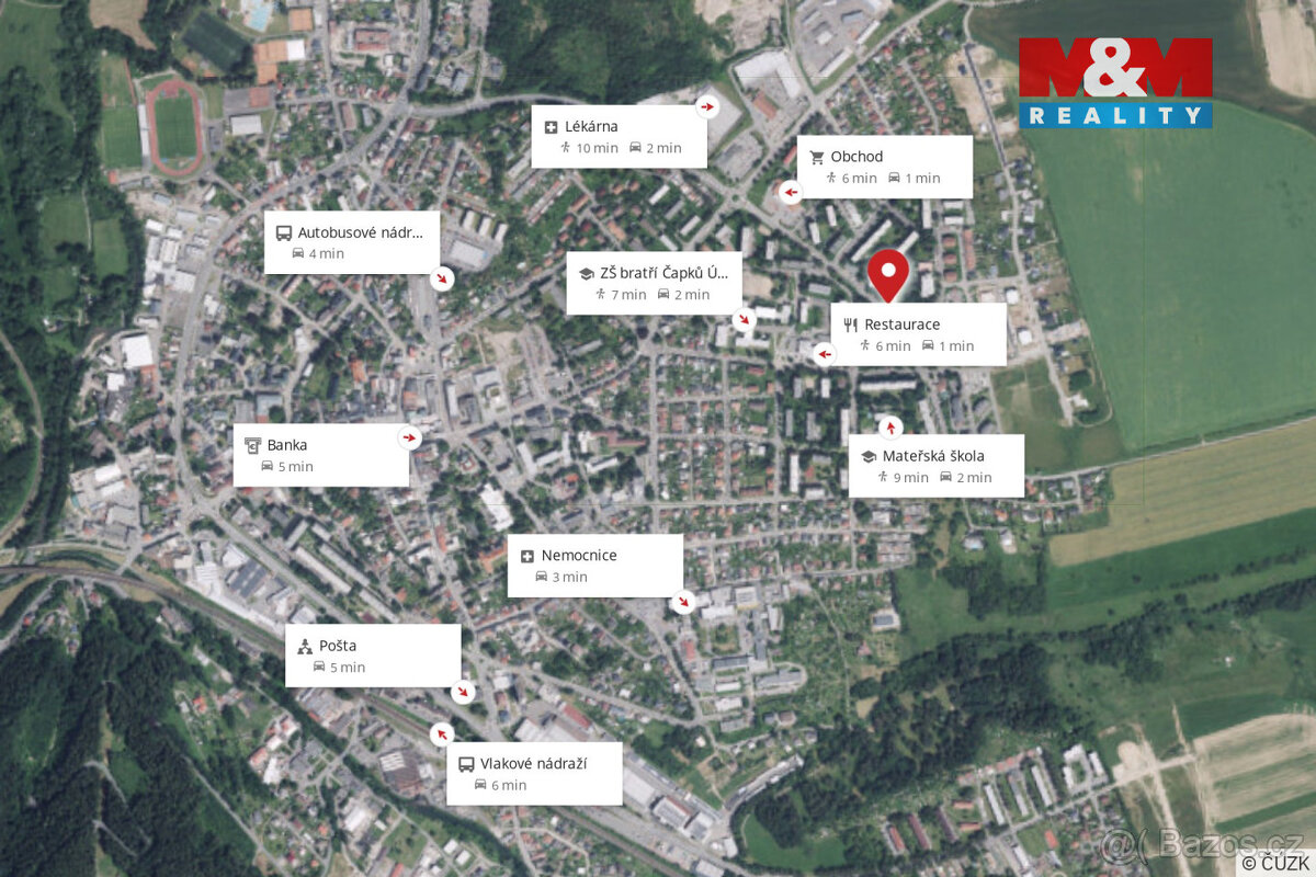 Pronájem bytu 2+1, 58 m², Ústí nad Orlicí, ul. Popradská - 12
