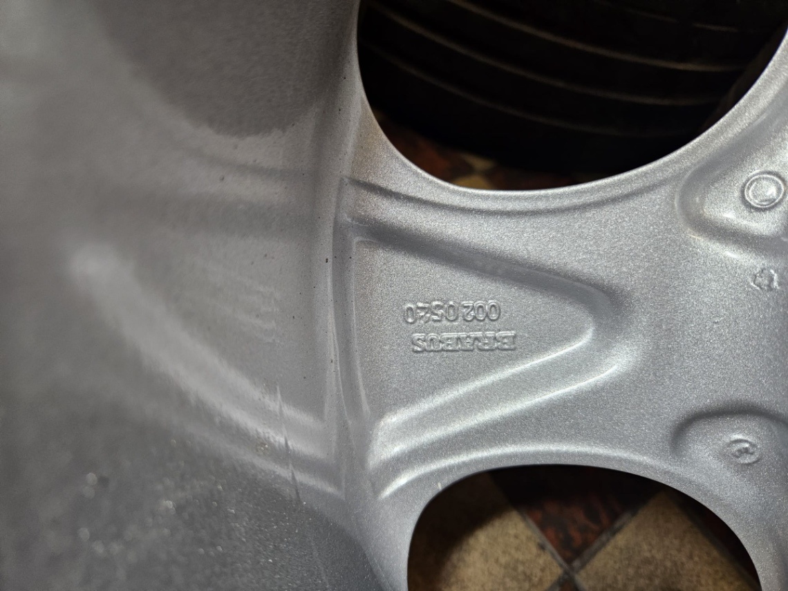 alu kola BRABUS R18 po kompletní renovaci + pneu + tpms - 12