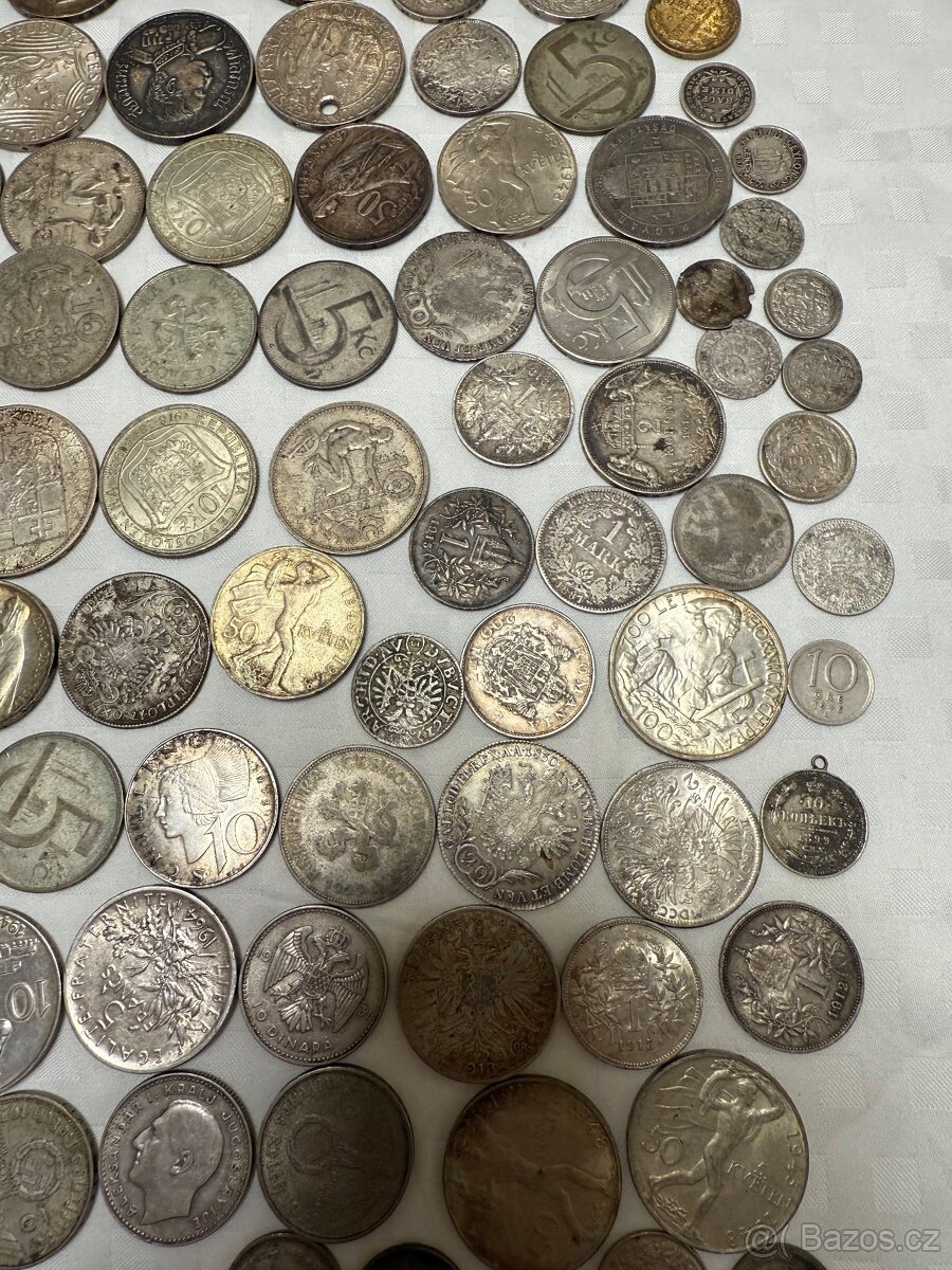 Velká sbírka stříbrných mincí - 12