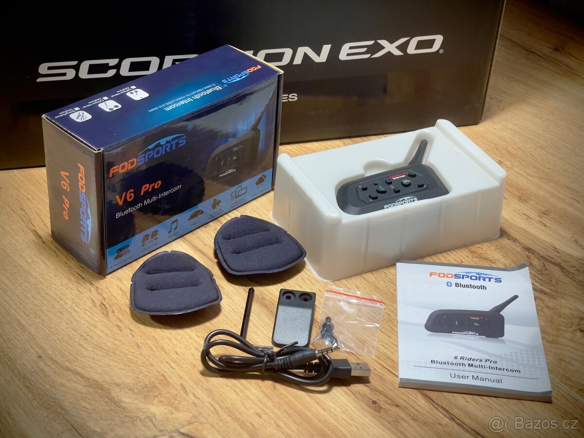 Přilba překlopná Scorpion EXO-Tech EVO Carbon XL + kom - 12