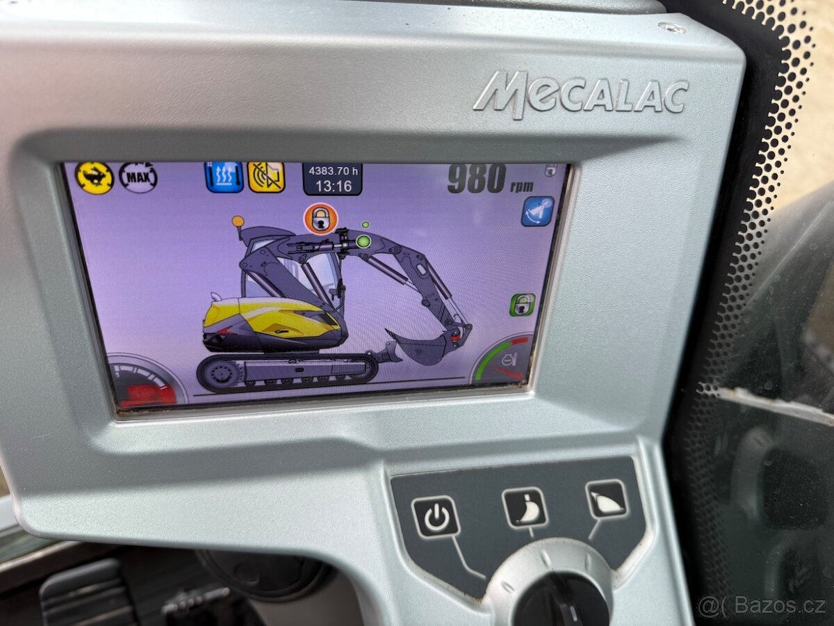 MECALAC 6MCR NEW model, klima, centrální mazání, dobrý stav - 12