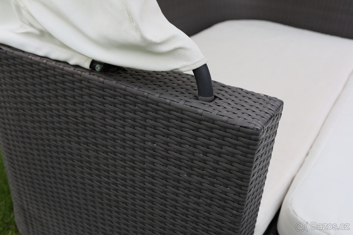 Ratanový zahradní gauč - 12