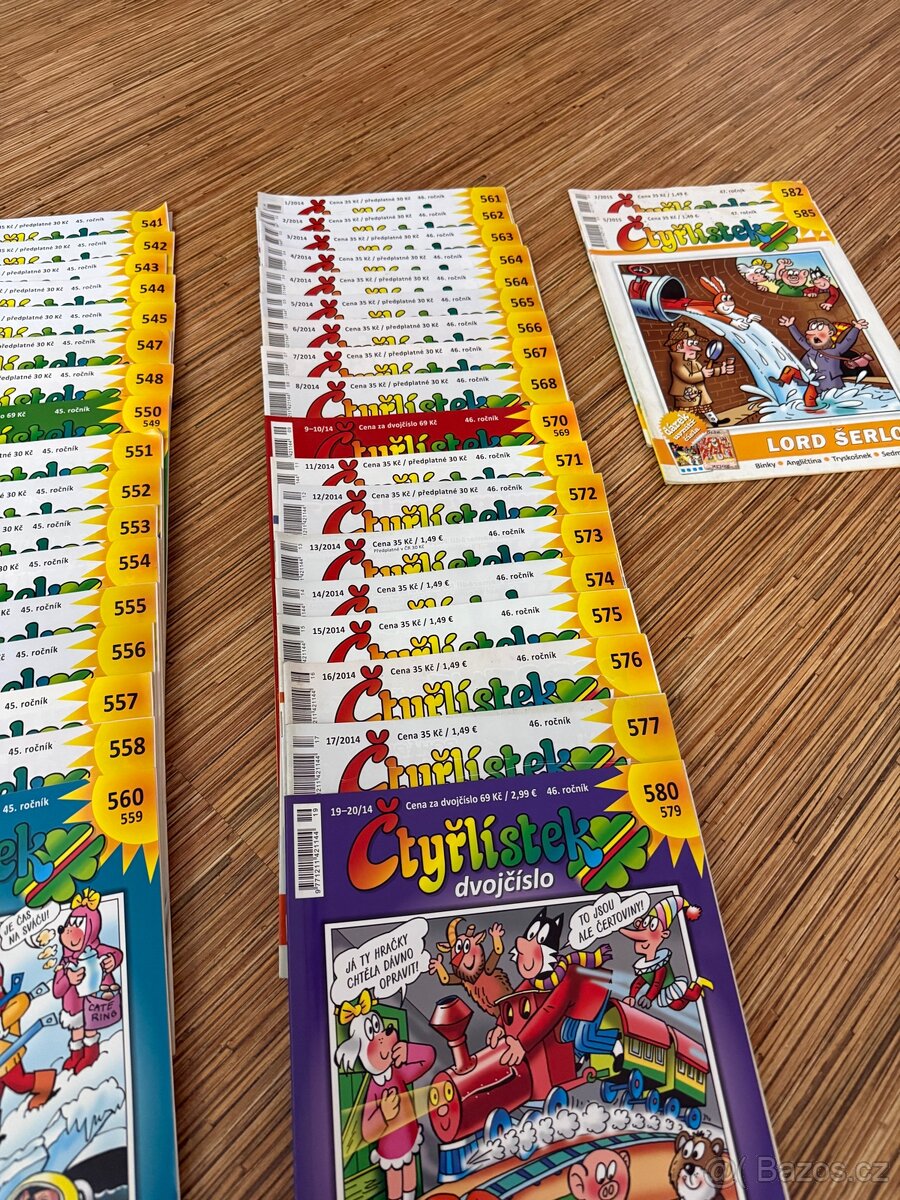 Časopisy čtyřlístek 2010,2011,2012,2013,2014,2015 - 12