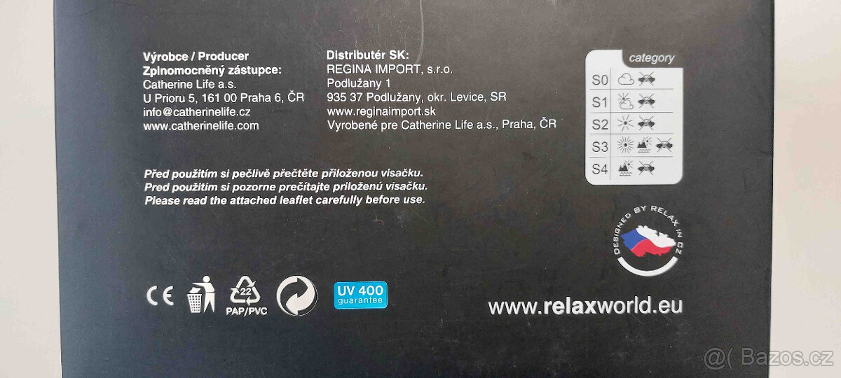 Dětské lyžařské brýle RELAX bílé, výměnná skla - 12