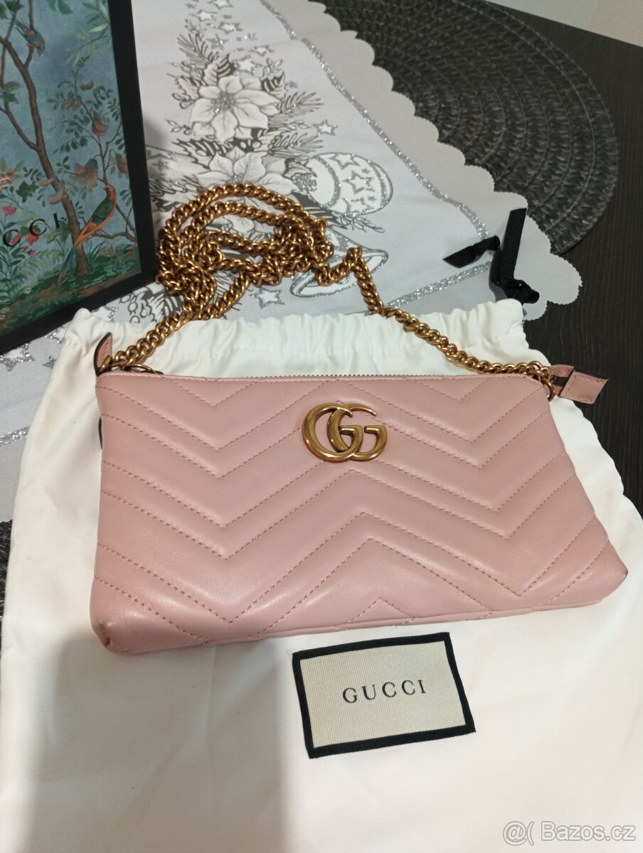 Kožená kabelka , psaníčko Gucci marmont - 12