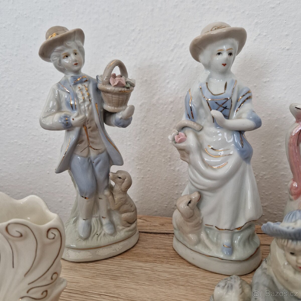 Porcelánové sošky a vázičky mix - 12